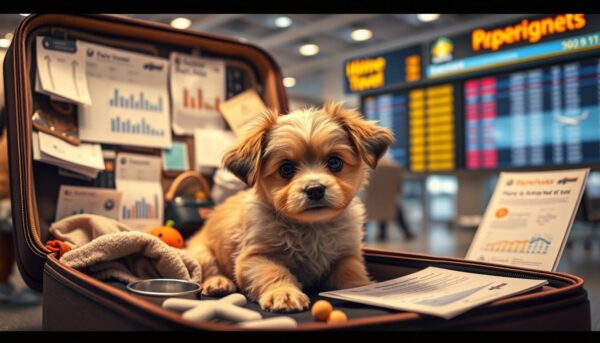 puppy air travel expenses